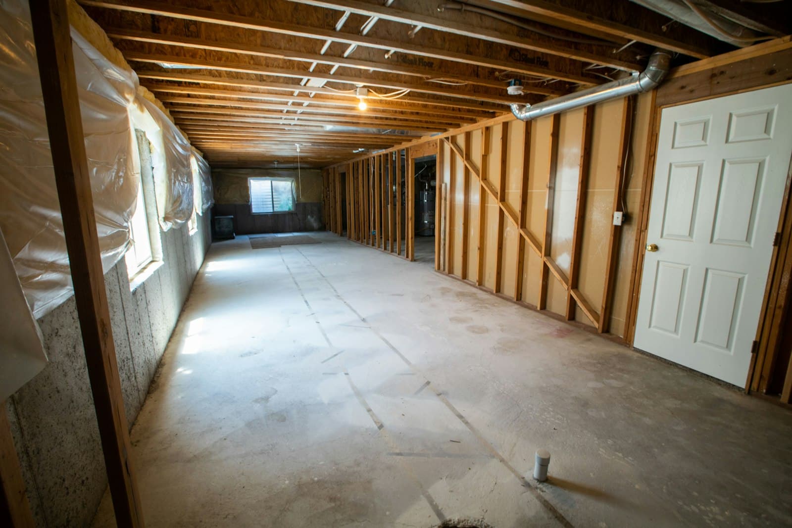 Basement framing in progress before finishing, CraftWell Group London Ontario