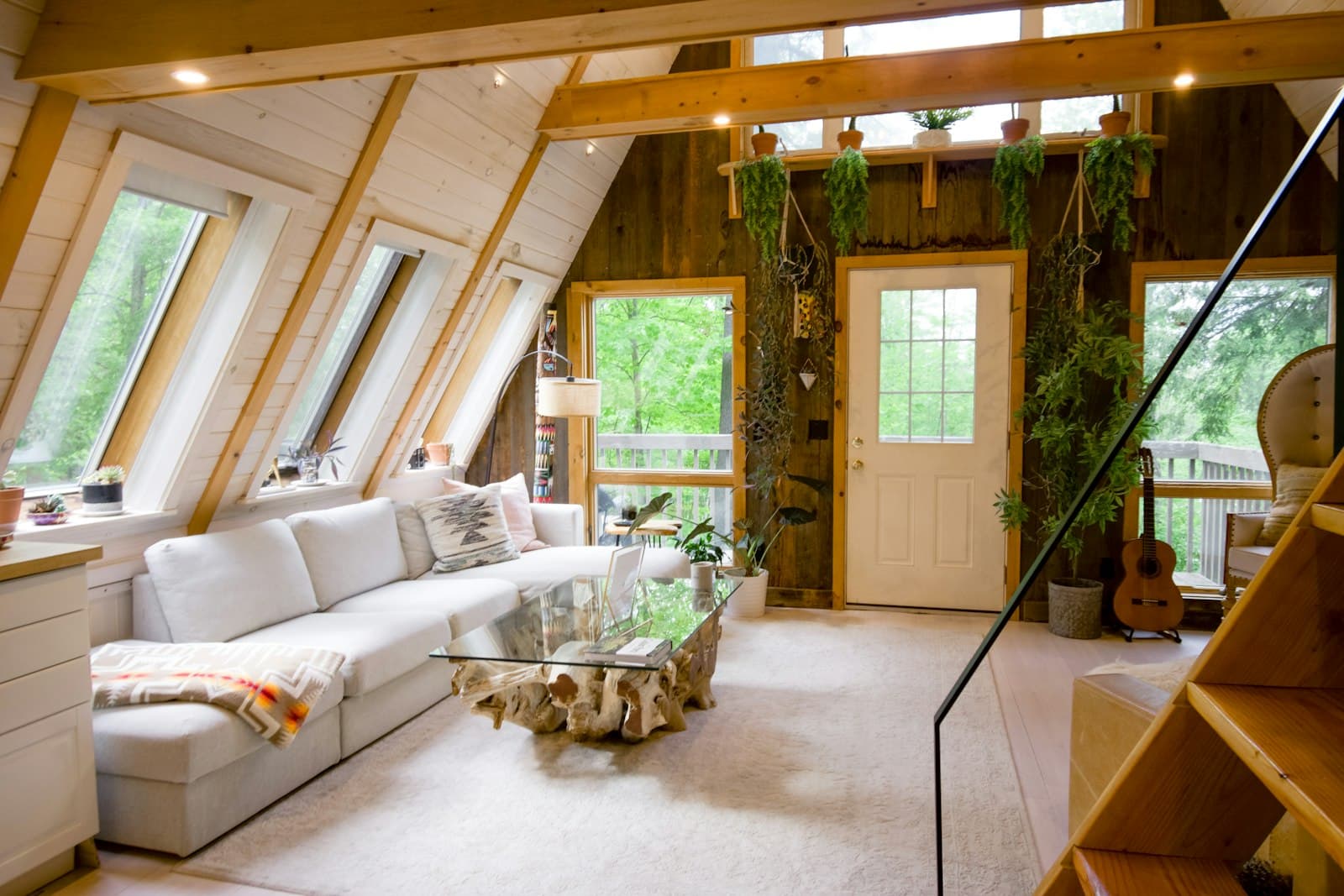 Renovated open living space with exposed beams, CraftWell Group London Ontario